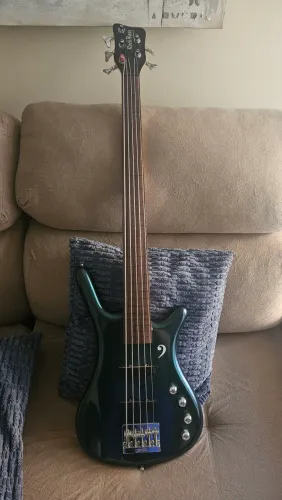 Baixo warwick 5 cordas fretless 