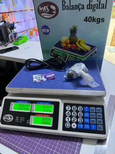 Balança Digital 40kg Nova Recarregável 
