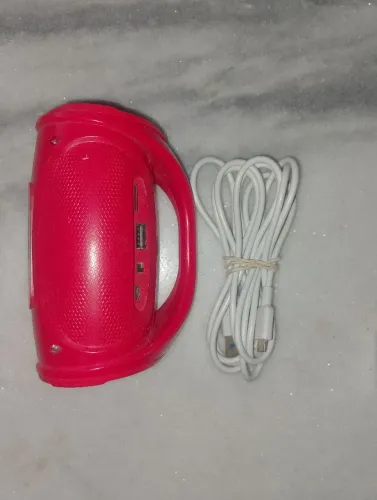 Caixinha Bluetooth+cabo carregador com 2 MT