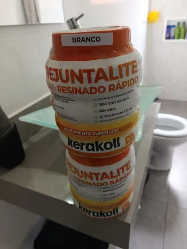 Rejunte branco resinado anti mofo