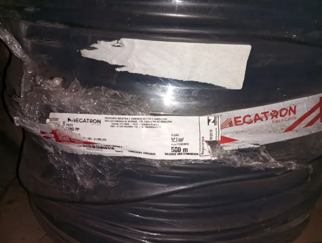 Cabo PP 3x2,5mm² (Megatron) - 500 metros 