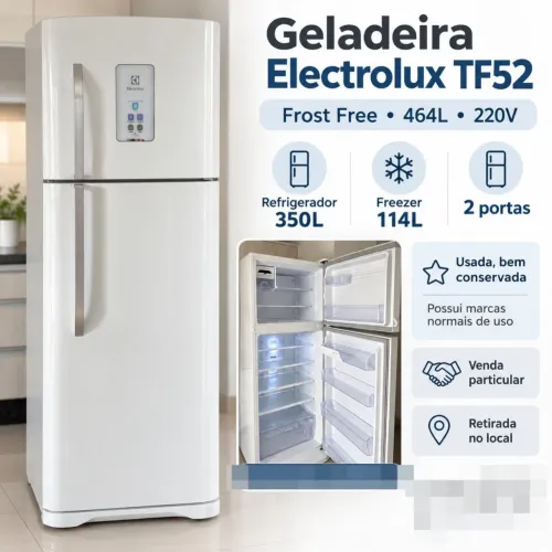 Geladeira Electrolux TF52 Frost Free 464L 220V