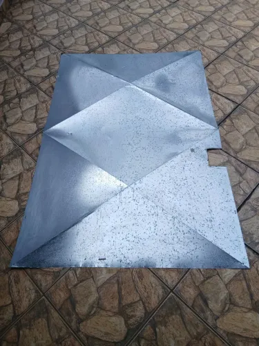 Chapa galvanizada 1,20m x 1,80m