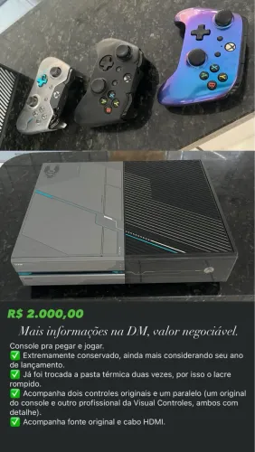 Xbox One Halo 5 Edition 1 Tb + 3 Controles