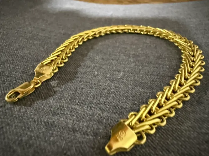 Pulseira de ouro 18k garantia eterna certificado loja física