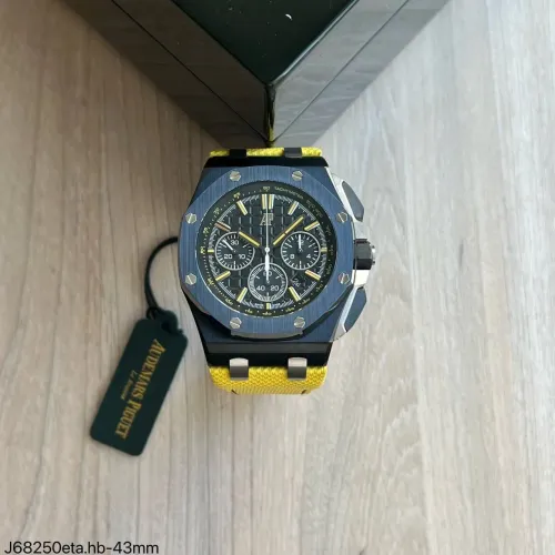 Audemars Piguet Royal Oak Offshore Chronograph 43mm/ pulseira amarela/ S.C