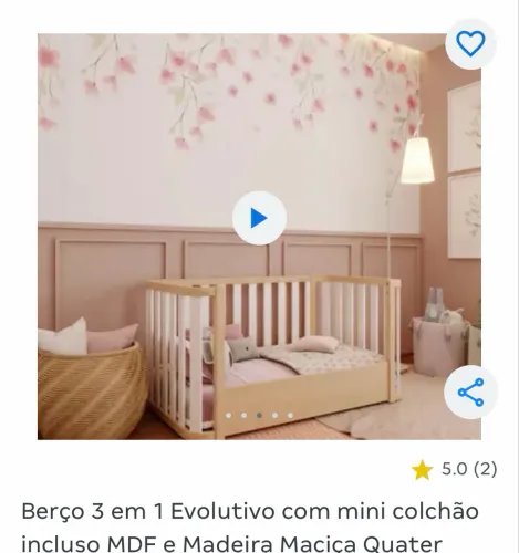 Vendo berço 3 em 1