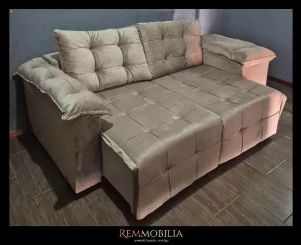 SOFÁ RETRÁTIL NOVO / ENTREGAMOS MONTADO