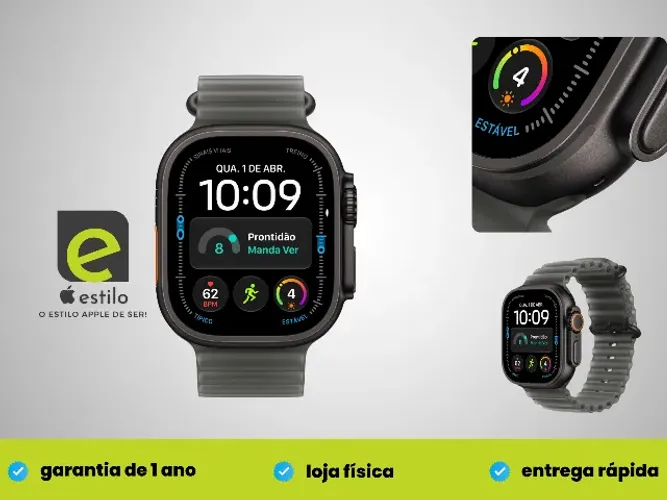 Apple Watch Ultra 4 49mm GPS + Cellular - Novo - Loja Física