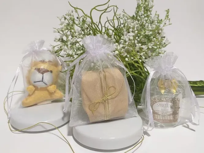 Kit saquinho organza 10x15 (20und)