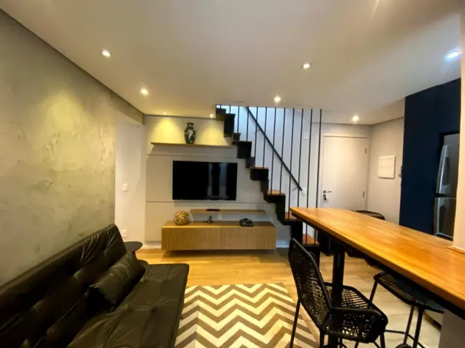 Cobertura duplex com 120m, mobiliada na Vila Andrade!