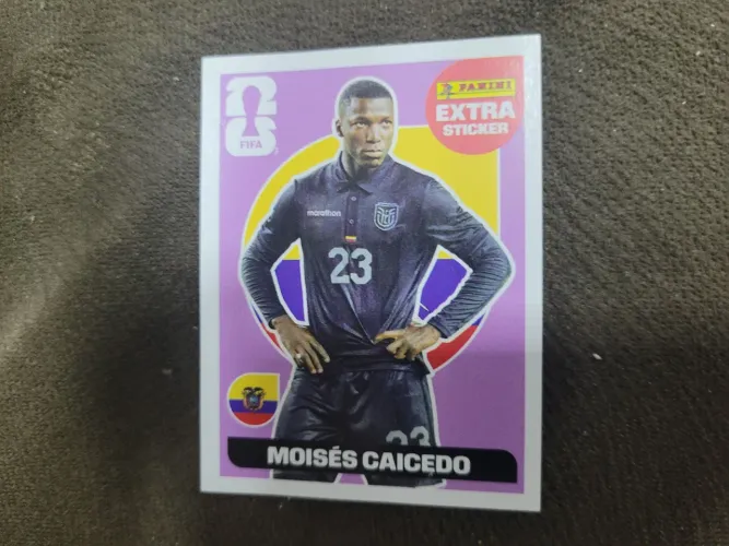 Figurinha bordo Copa 2026 Moisés Caicedo