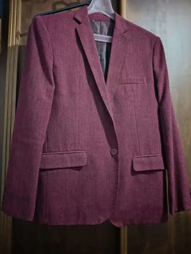 Blazer Masculino Vinho/Bordô Elegante - Quase Novo