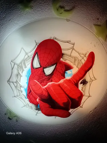 Luminária de teto homem aranha