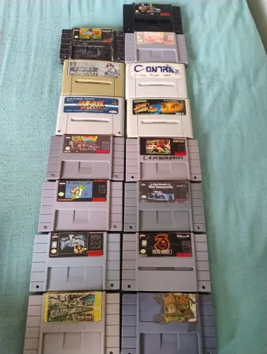 Cartucho de Super Nintendo vários modelos consulte o preço fitas originais e paralelas $99