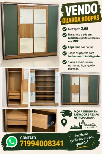 Guarda roupas Madeira/MDF