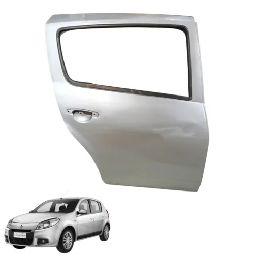 Porta Traseira Direita Renault Sandero 2013 2014 1.6 8v Traseira Direita Cinza Direita