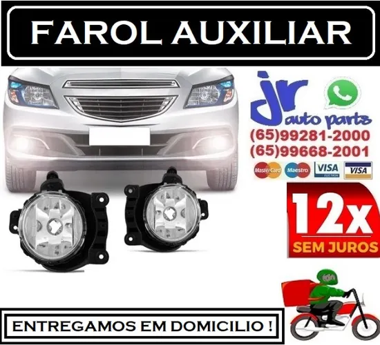 Par Farol De Milha Prisma LT 17 18 19  Neblina  Auxiliar 