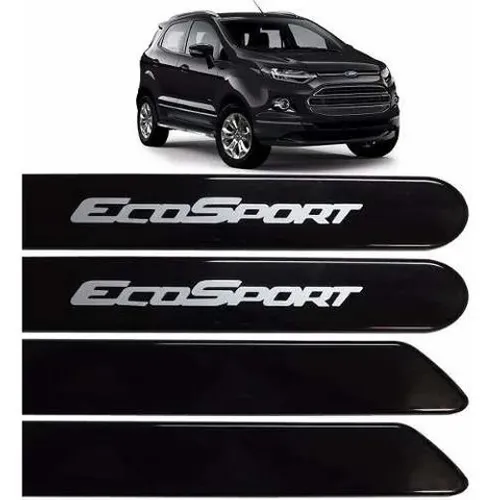 Jogo Friso Lateral Nova Ford Ecosport 2013 - Preto Top Mix