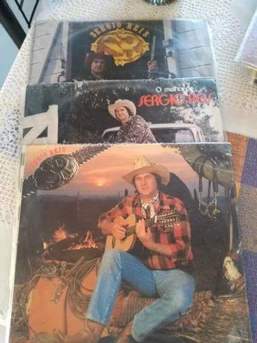 9 LPs Vinil Sérgio Reis - Favor ler a descrição do anúncio