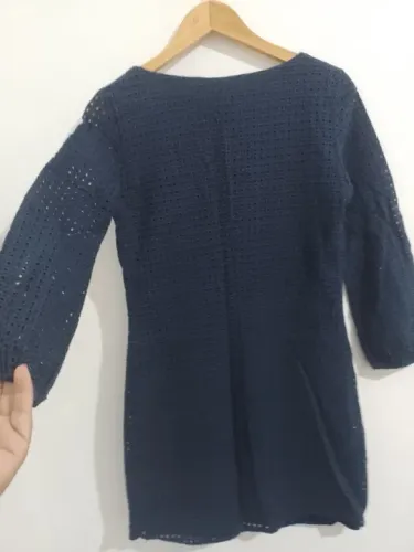 vestido de caça bordada da Zara