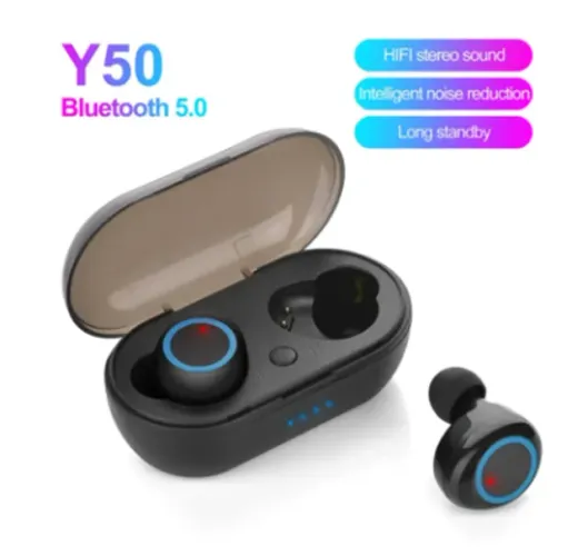Produto Novo Fone de Ouvido Y50 Sem Fio Bluetooth 5.0 Original Frete Grátis