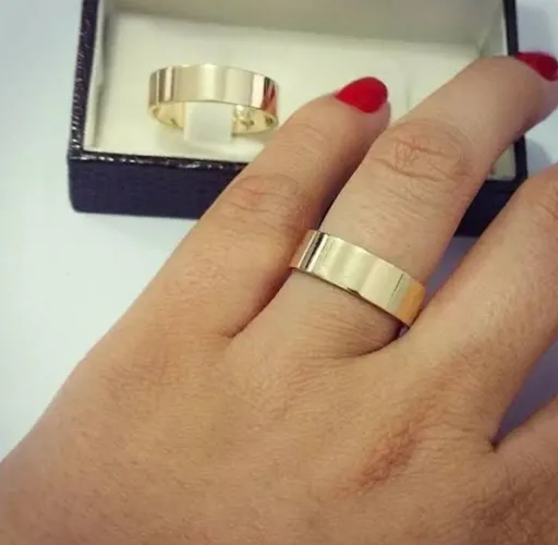 Par de Alianças de Casamento em Moedas antigas a pronta entrega 