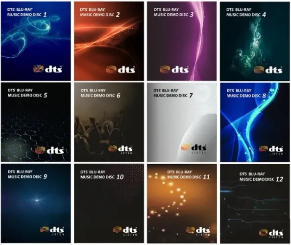 coletanea em blu-ray dts music demo disc em 10 volumes bd-r niponic