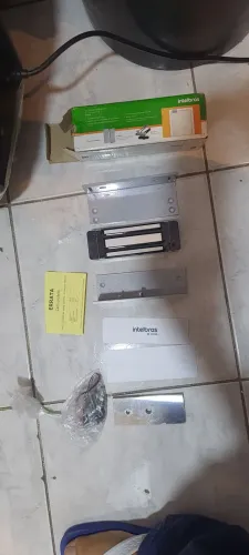 Fechadura eletroima kit universal 150kgf