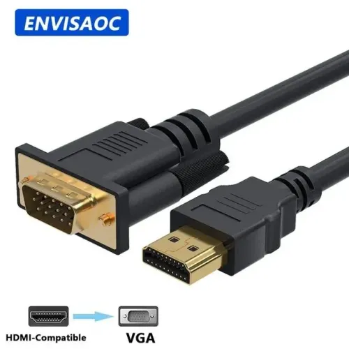 Cabo conversor HDMI para VGA, 1.8M, FHD, 1920x1080p