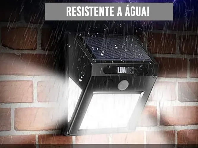 Luminária Solar 30 Leds Com Sensor De Presença Luatek Lky00303