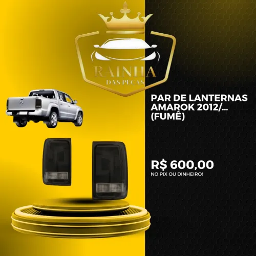 Par de Lanternas Amarok 2013 até 2022Fumê)