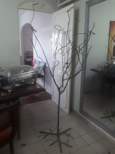 Árvore de Ferro Maciço Encaixe Para Vidro Velas Várias