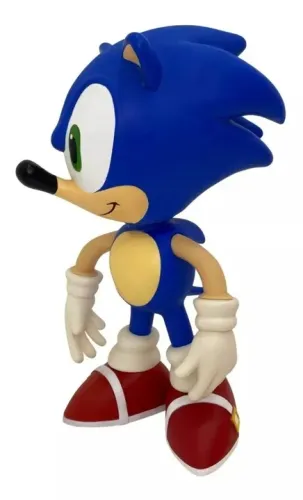 Boneco Sonic Grande 23cm - Azul Ouriço em PVC Vinil Loja Coimbra Computadores