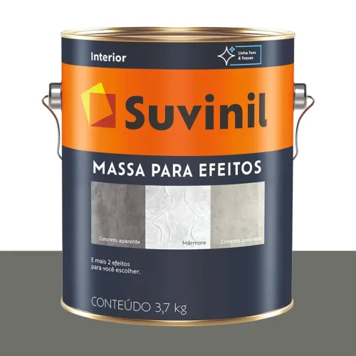 Massa para Efeito Mármore Suvinil Cinza Asfalto 2,88 L
