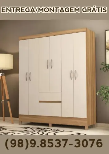Guarda-Roupa Moderno com Montagem Grátis