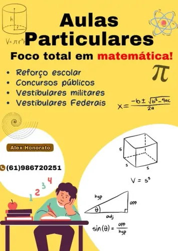 Professor De Matemática Particular para Concursos, Reforço escolar, Vestibulares e Etc...