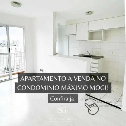 APARTAMMENTO Á VENDA NO CONDOMINIO MAXIMO MOGI COM 48M / MOGI DAS CRUZES SP