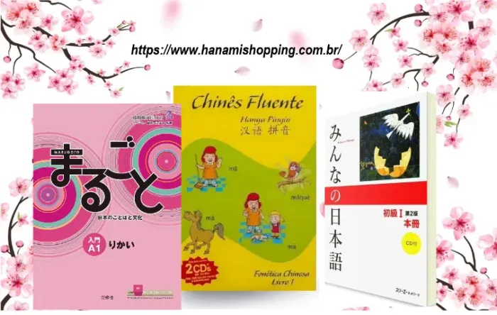 Livros de japones , coreano e chines  kanji  hiragana katakana nihongo