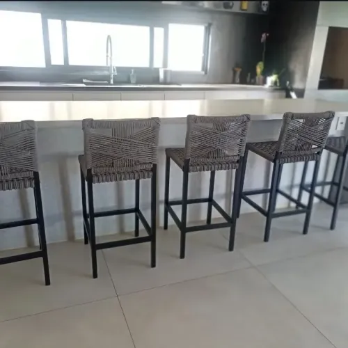 Banqueta em corda náutica trançada (unidade)