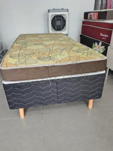 BASE BOX SOLTEIRO+ COLCHÃO À PRONTA-ENTREGA 