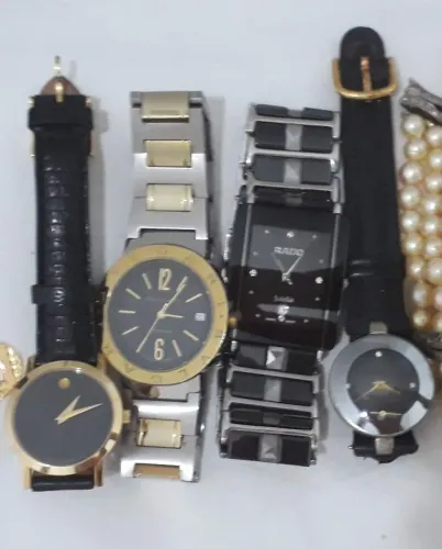 Coleção de Relógios de Luxo Bvlgari, RADO, Movado 
