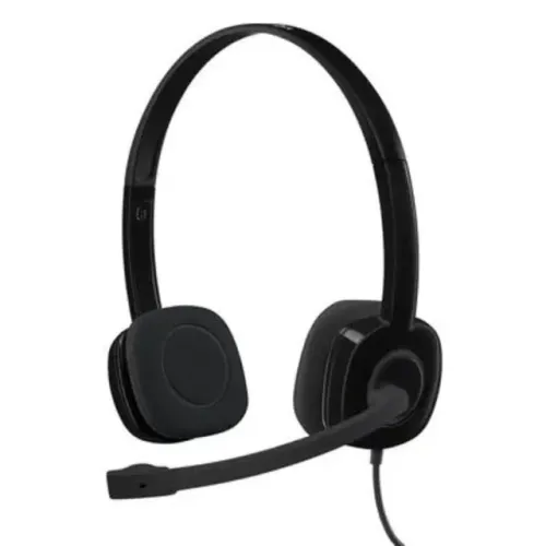 Headset Office Logitech H151, Preto, P3 - 981-000587