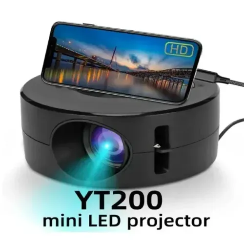 Projetor HD portátil LED inteligente YT200