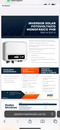 Inversor - Energia solar