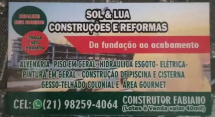 Sol & Lua construções e reformas 