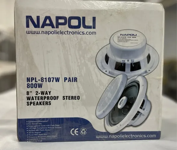 Par de Caixas de Som Impermeáveis 8'' 800W - NPL-8107W