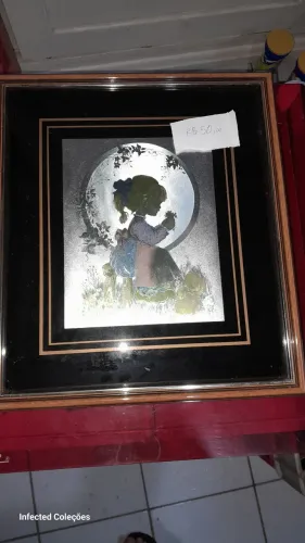 Quadro Decorativo Menina com Flores