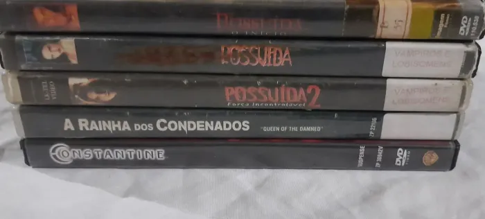 Coleção de 5 DVDs de Filmes de Terror