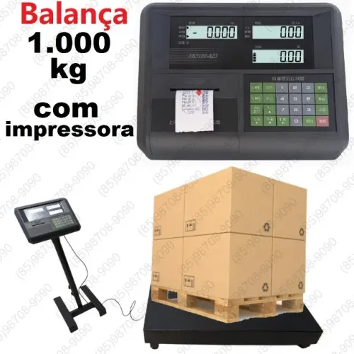 Balança industrial com impressora